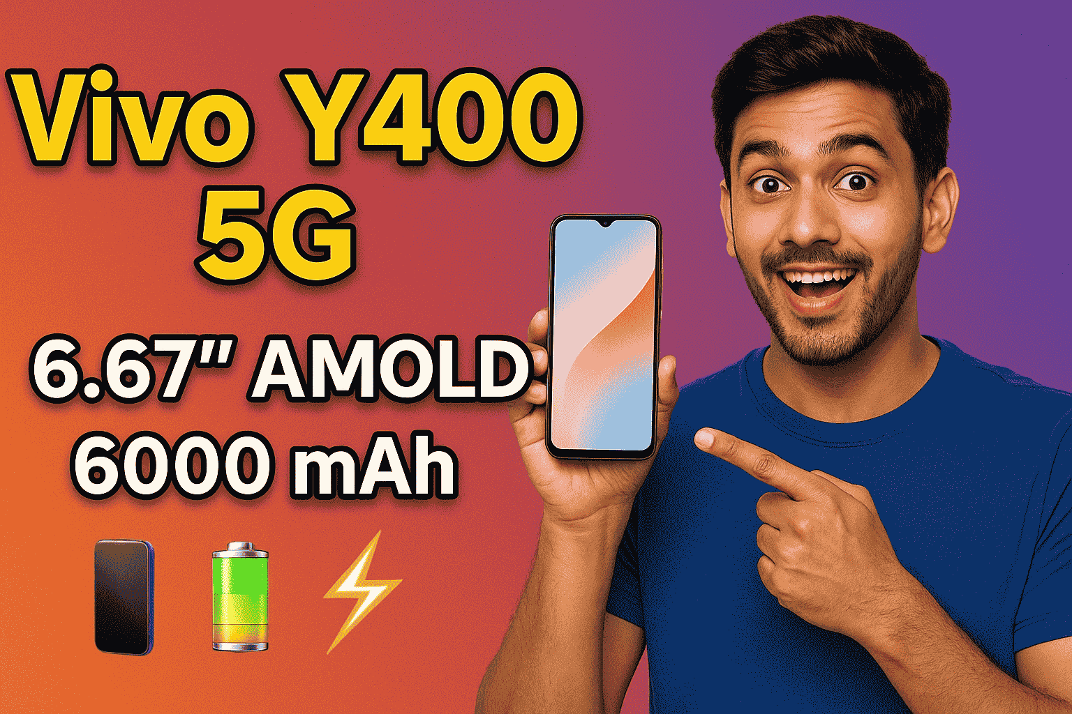 Vivo Y400 5G with 6.67-inch AMOLED Display, 6,000 mAh Battery Launched in India: Price, Specs and More